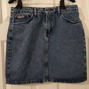Calvin Klein Jeans Mini Denim Jean Skirt, Size Medium Wash Blue, 100% Cotton